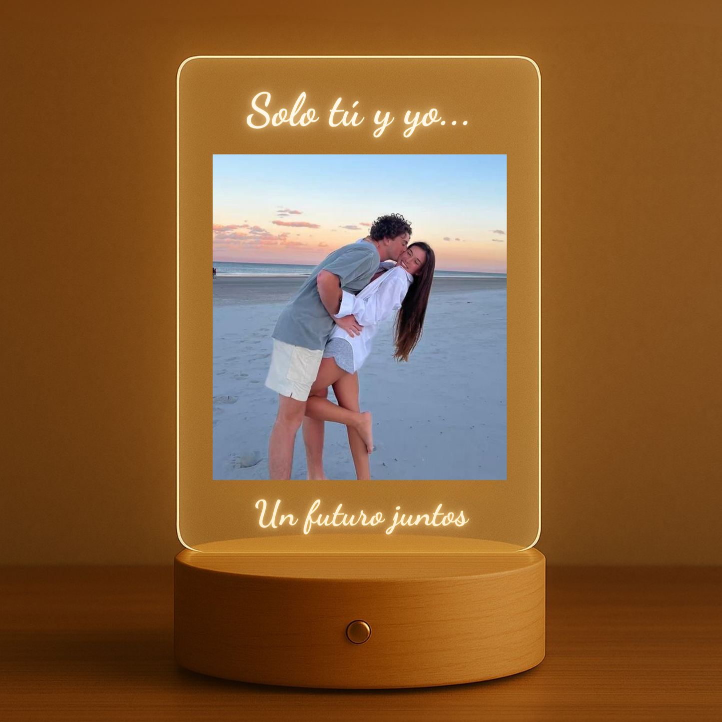 Lámpara con foto + texto