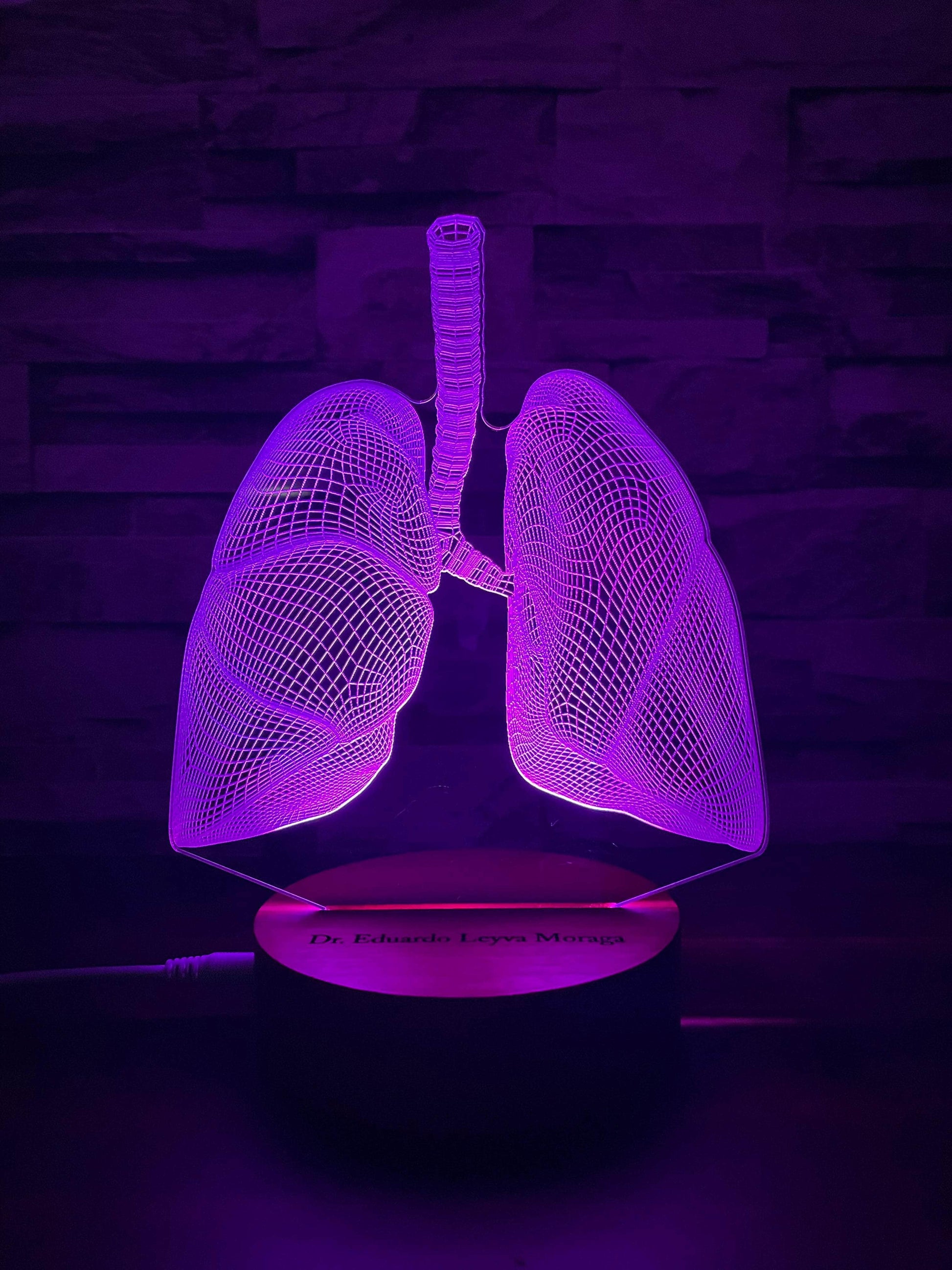 Lámpara Led Pulmones lámparas COLORES / SIN GRABADO